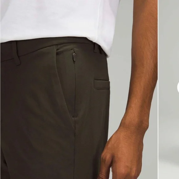 Lululemon Commission Slim-Fit Mens Pant 38 x 27 Warpstreme
Dark Olive - Picture 4 of 9